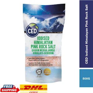 Sale di roccia rosa dell'Himalaya iodato CED 500 g - Garam Himalaya Pink - SPEDIZIONE GRATUITA - Foto 1 di 3