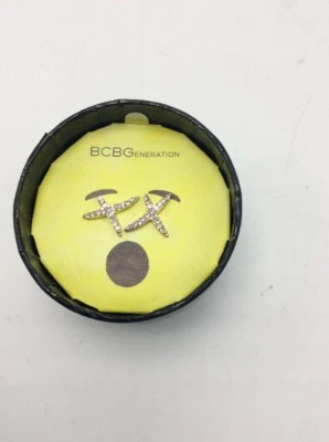 $28 BCBGeneration Tono Oro Cristal Pavé X Pendientes BG12 Foto 1 de 3