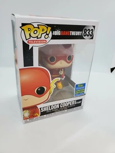 SDCC 2019 Sticker Funko Pop Big Bang Theory Sheldon Cooper As Flash w/Protector - Picture 1 of 7