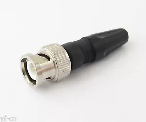 10pcs BNC Male Plug Screw Type Coaxial 50ohm Straight CCTV Connector for RG59 - Picture 1 of 6