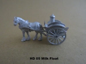 1:76/00/4MM JOHN DAY MODELS WHITE METAL KIT, HD 05 HORSE DRAWN MILK FLOAT - Picture 1 of 7