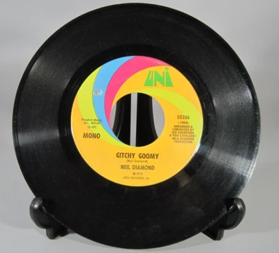 NEIL DIAMOND .. SONG SUNG BLUE / GITCHY GOOMY .. 45 RPM # 975 - Image 1 of 4