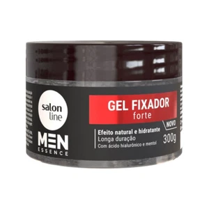 Salon Line Men Essence Gel Fixador Forte 300Gr Strong Fixing Gel Net 10.58Oz - Picture 1 of 4