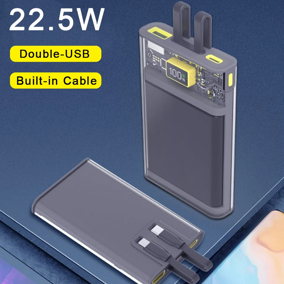 20000Mah Power Bank Battery Charger 10000mAh Quick Charging For iPhone Samsung - Image 1 of 4
