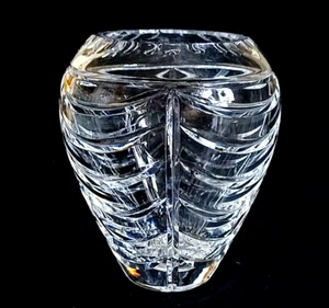 TIFFANY & CO SWAG VASE, Cut Lead Crystal, 6", Made in England - Picture 1 of 6