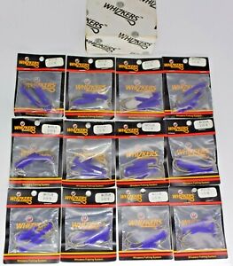 Twelve 4-Packs Whizkers WH95JB 2/0-4 Hook Packs w/Purple Fuzz (48 Total Hooks)