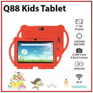 7" Kids Tablet 1+8GB Education Tool Quad Core Bluetooth Wi-Fi Android PC Tablet - Picture 1 of 12