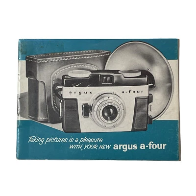 Argus-A-Four Camera Manual Instruction User Guide 1955 Original - Image 1 of 4