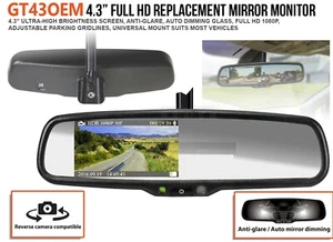 ESPEJO ATENUADOR AUTOMÁTICO REPUESTO OEM PANTALLA 4.3" GATOR GT430EM - Imagen 1 de 2