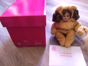 COLLECTIBLE MARIE OSMOND PORCELAIN WIZARD OF OZ TINY TOTS COWARDLY LION DOLL - Picture 1 of 2