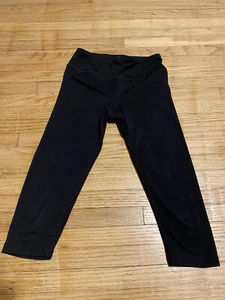 90 Degree By Reflex Girl S (7/8) Black Cropped Leggings - Picture 1 of 4