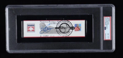 Jim Palmer Autographed 1996 Hall of Fame Induction Ticket PSA DNA 8 NM-MT HOF! - Image 1 of 2