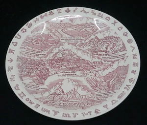 VINTAGE VERNON KILNS SOUTH DAKOTA BADLANDS SOUVENIR PLATE, MADE FOR WALL DRUG - Picture 1 of 6