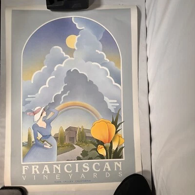 纳帕谷方济各会葡萄园斯蒂芬·海恩斯大厅葡萄酒艺术海报 — 第 1/4 张图片