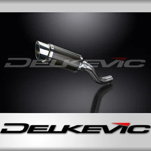 Ducati Scrambler 800 2015-2021 Slip On 8" Round Carbon Exhaust Muffler Kit - Picture 1 of 5