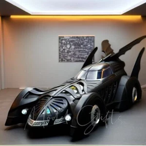 1/18 Scale Batman Forever Vintage Batmobile 1995 Alloy Car Model New Boxed - Picture 1 of 24