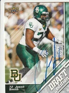 2009 Upper Deck NFL Draft Jason Smith Baylor Bears Autograph Auto Card - Picture 1 of 1