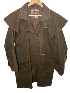 Driza-Bone Vintage Waxed Short Coat Small Australian Outdoor Riding Jacket - Picture 1 of 8