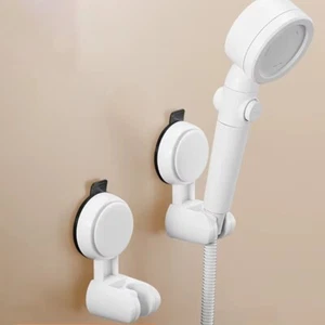 New Shower Head Supports 360° Adjustable Suction Cup Wall Mounted - Picture 1 of 8
