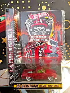 HOT WHEELS CUSTOM LA FIRE DEPARTMENT 83 CHEVY SILVERADO 2025 NEW - Picture 1 of 6