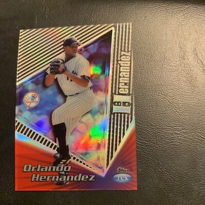 C37d 1999 Topps Tek #40a  Orlando Hernandez New York Yankees￼￼ ￼￼￼,￼pattern￼ 09 - Image 1 of 2