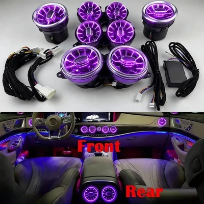 Ventilación de aire de luz ambiental 64 colores para Mercedes Benz Clase S S550 S500 S63 W222 Foto 1 de 4