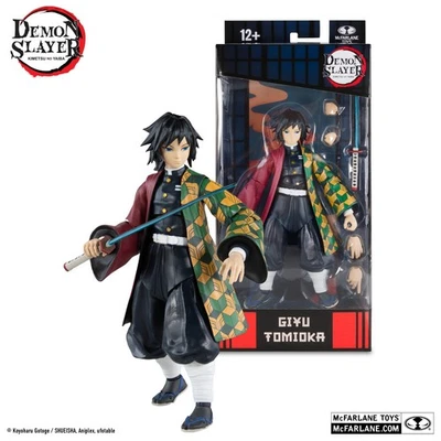 MCFARLANE TOYS MCFARLANE Demon Slayer GIYU TOMIOKA 7" Action Figure Kimetsu No Yaiba NEW