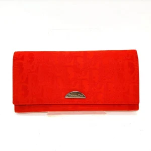 Christian Dior Long Wallet Red Nylon 2266935 - Picture 1 of 11