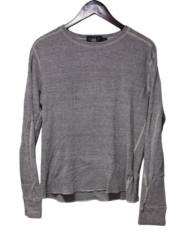 DOBLE RL RALPH LAUREN GRIS TEJIDO GOFRE HOMBRE TÉRMICO HOMBRE TALLA MEDIANA Foto 1 de 4