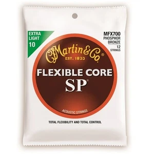 MARTIN MFX700 SP Flexible Core Extra Light 010/054 Muta 12 Corde per Chitarra... - Foto 1 di 1