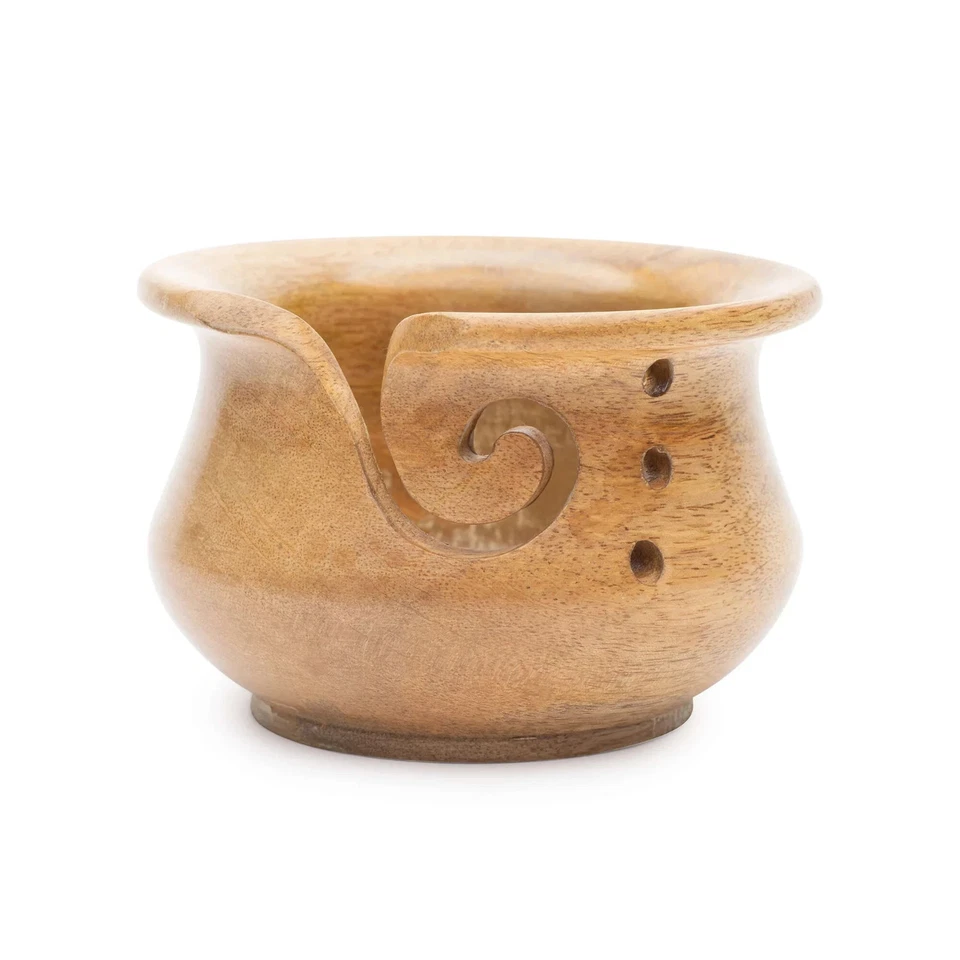Cuenco de hilo de madera Susan Bates madera de mango Foto 1 de 1