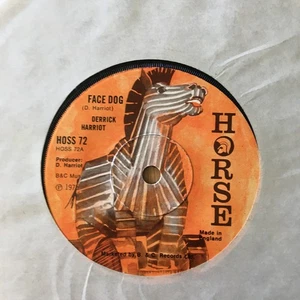 DERRICK HERRIOT Face Dog 7" (Horse 1975 UK) REGGAE - Picture 1 of 1