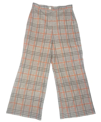 Vtg Jantzen Sportswear Plaid Pants SZ 10 Retro Y2K Wide Leg USA Made Academia - Image 1 of 4