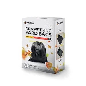 Tall, large and strong 39 gallons garbage bags. Drawstring Closure bag. Kitch... - Picture 1 of 9