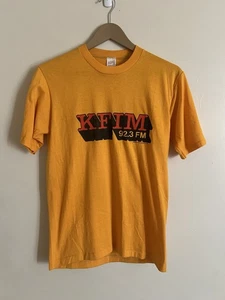 Vintage 80s KFIM 92.3 FM El Paso Texas Radio Station Single Stitch T Shirt M - Picture 1 of 4