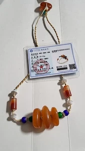 Collar ámbar y GDTC 琥珀项链带鉴定证书 t3 - Imagen 1 de 8
