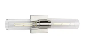 Progress Polished Chrome Vanity Light P300300-015 Clarion 20 in. 2 Light Sconce - Picture 1 of 7