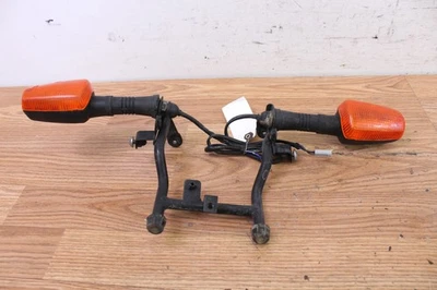 2009 YAMAHA XT250 Front Left & Right Blinkers / Turn Signals w/ Bracket  - Image 1 of 4