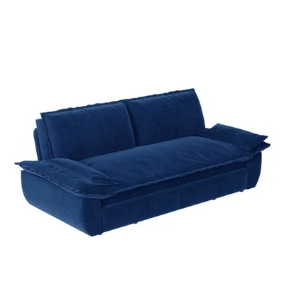 Convertible Sofa w/Pull Out Sofa Bed, Upholstered Queen Sleeper Sofa Couch Bed - Image 1 of 4