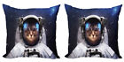 Space Cat Pillow Covers Pack of 2 Kitty Suit in Cosmos