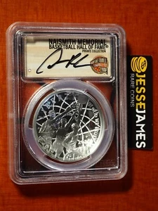 2020 P PROOF SILVER BASKETBALL DOLLAR PCGS PR70 DCAM FDI DENNIS RODMAN SIGNED - Picture 1 of 2
