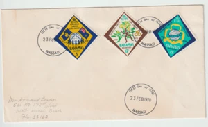 BAHAMAS Scott #298-300 SG 342-344 First Day Cover - Picture 1 of 1