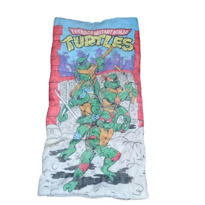 1980 Teenage Mutant Ninja Turtles TMNT Saco de Dormir Vintage Mirage Studios - Imagem 1 de 4