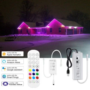 Apple HomeKit 6M 8M 20M 30M 60M 60LEDs/M WiFi Music Sync RGB LED Strip Light 12V - Picture 1 of 15