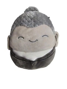 Squishmallow 8 Zoll Hodge Buddha weich grau spirituell Wellness Plüsch strukturiert - Bild 1 von 5