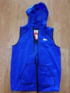 HUNTER FOR TARGET GIRLS BLUE HOODED SLEEVELESS VEST SIZE XL/ WOMEN'S S/M - Picture 1 of 9