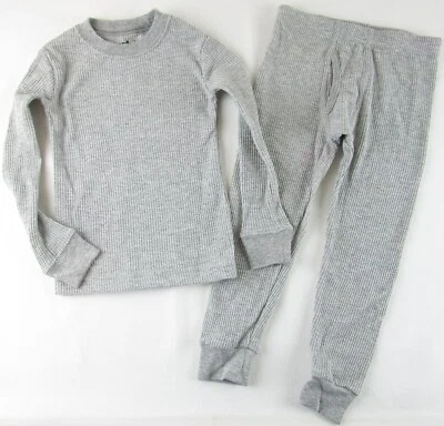 NEW Joe Boxer Boy's 2 Pc. Gray Thermal Pajamas Pajama Set, 4 - Image 1 of 3