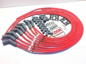 HOLDEN V8 253 304 308 SPARK PLUG LEADS 8.5MM SILICON red male caps or hei caps - Picture 1 of 8