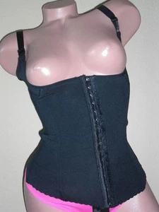 Girdles Vest Seamless WAIST CINCHER Shaper Thermal trainer BACK SUPPORT Blk 3XL - Picture 1 of 4