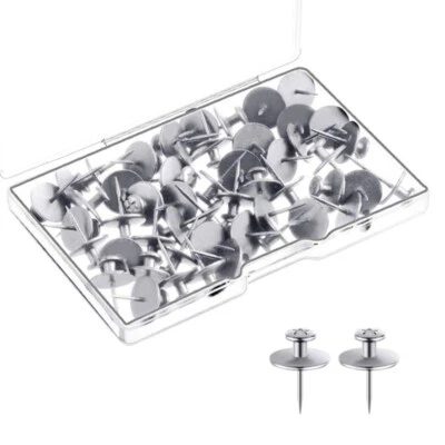 30PCS Metal Pushpin Map Pin I-shape Push Pin for Cork Board, Bulletin Board - Image 1 of 4
